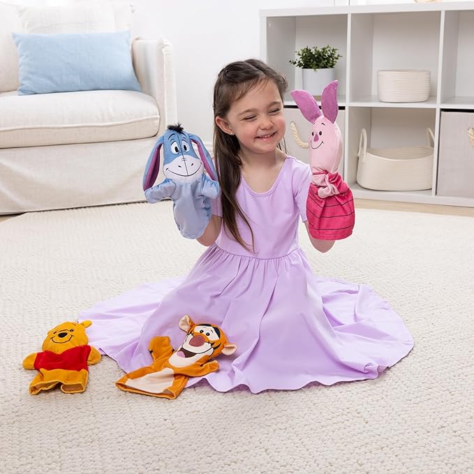 Melissa & Doug Disney Winnie The Pooh Soft & Cuddly Hand Puppets