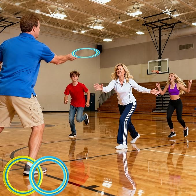 11-inch Flying Ring, 3-Piece Set. A Sports Game for Beach, Backyard, Park, and pet Interaction. Suitable for Soft Flying Discs, The Best Outdoor Throwing Toy.