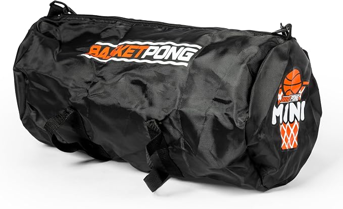 BasketPong Mini – Yard Pong and Basketball Game with 12 Buckets, 2 Balls, Carrying Bag, and Air Pump – Outdoor Game for Lawn, Backyard, Beach, and Travel