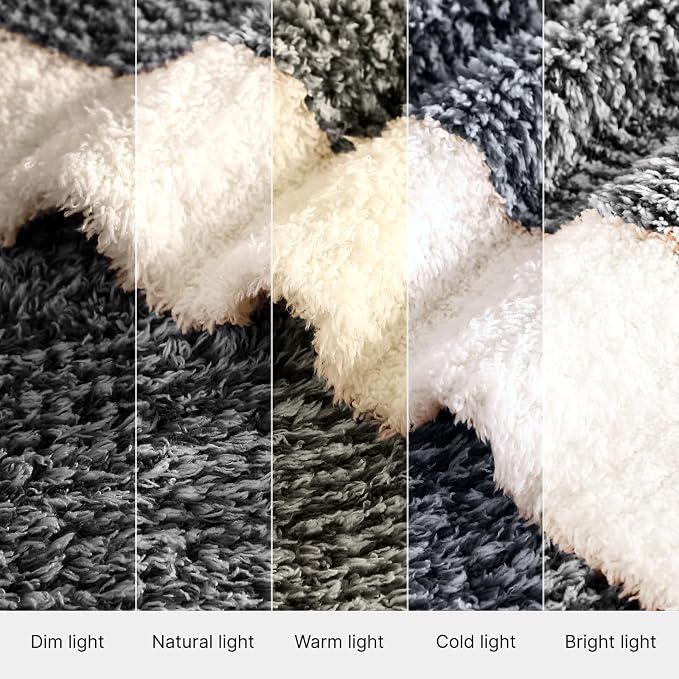 Soft Twin Blanket for Bed-Cozy Warm Reversible Knitted Blankets | Lightweight Fluffy Decor for Women, Mom, Her & Girls, Sofa, Chair, Couch, 60x80in,Cationic Dyeing Black