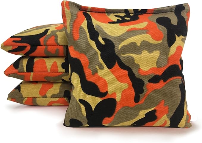 Tailgating Pros Regulation Cornhole Bags - Set of 8 - Corn Filled & Handmade 25+ Color Options