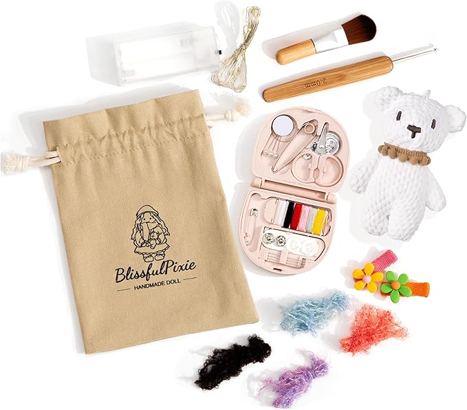 BlissfulPixie Handmade Waldorf Collect Rag Doll Birthday Present with Exquisite Box-Aaliyah 12"