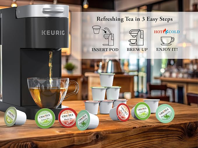 Cha4TEA 20-Count Green Tea Pods Compatible with Keurig K-Cup Brewers
