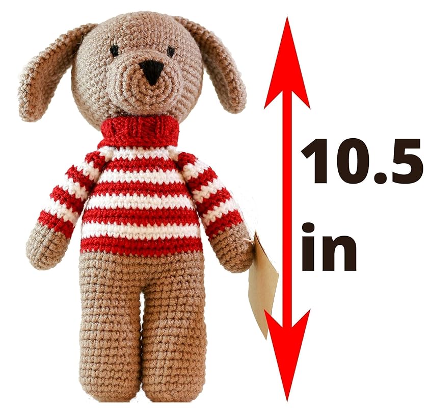 Chomar the Puppy, Crochet Stuffed Animal Plush