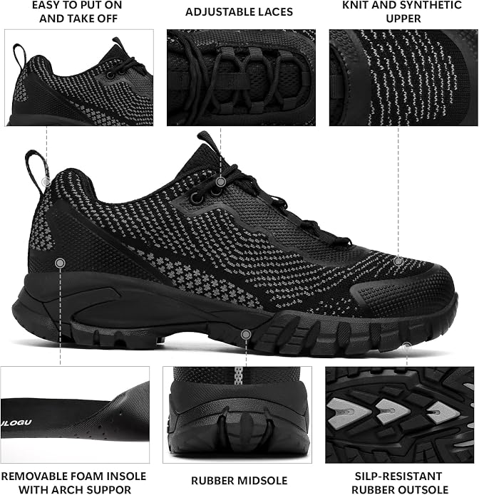 LEDINEY Hiking Shoes Women Waterproof Lightweight for Trail Trekking Camping Outdoor