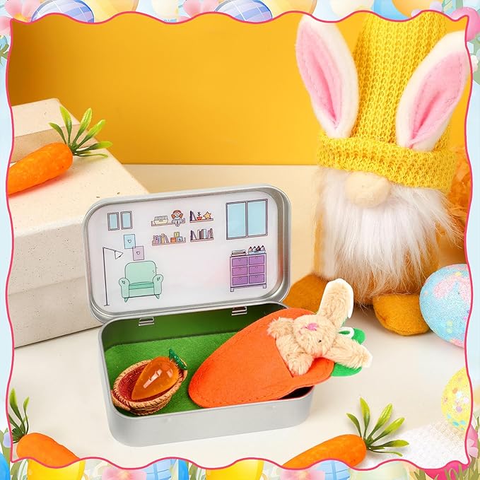Little Pocket Bunny, Easter Basket Stuffer, Easter Gifts for Kids, DIY Pet Bunny Adoption, Easter Baskets