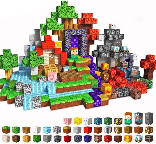 300PCS Magnetic Blocks 0.8in Magnet Cubes for Kids Boys Girls Age 3 4 5 6 7 8 9 10 Magnetic Toys Building Blocks Sets Educational Stacking Magnet Building Cubes Construction Toy Gift