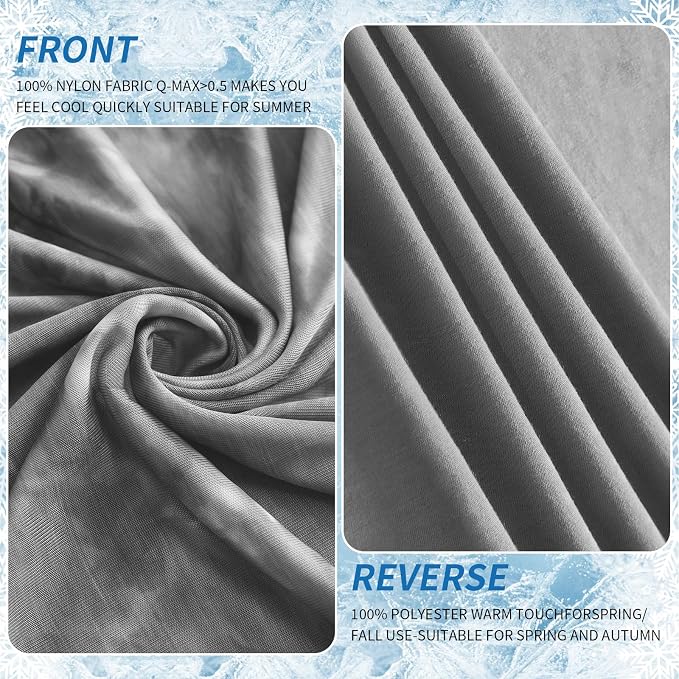 Guohaoi Cooling Blanket for Hot Sleepers and Night Sweats 90"x108" King | Arc-Chill Q-Max >0.5 Cool Fiber,100% Oeko-Tex Certified Lightweight Summer Blanket for Travel/Outdoor Ultra Cold Breathable