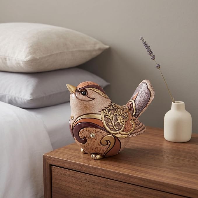 Bird Figurines Home Decor,Boho Bird Decor for Shelf,Birthday Gifts for Mom | Small Animal Sculpture Decorative Ornaments for Coffee Table Bookshelf Office Desk Mantel Cabinet Living Room Bedroom