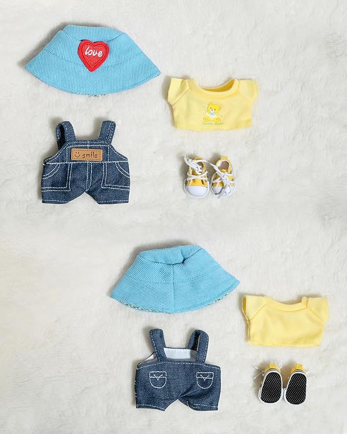 Doll Clothes for 17cm Dolls Fashion Accessories for Dress Up No Doll Blue