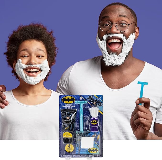 Batman Shaving and Grooming Pretend Play Kit Safe for Kids by Townley Girl