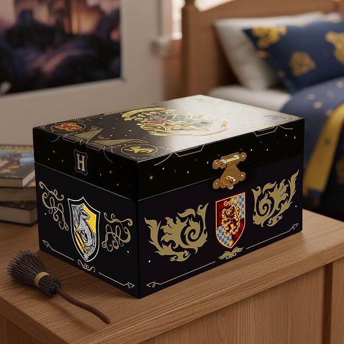 Harry Potter Jewelry Box for Girls - Musical Jewelry Box with Spinning Figurine, Harry Potter Toys for Kids Ages 3-7 - 6 x 4.7 x 3.5 in