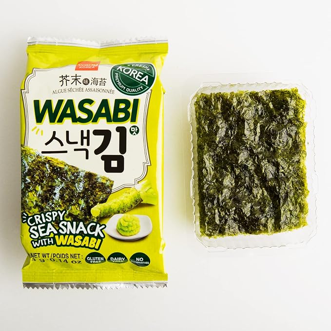 Wang Korean Snack On The Go - Wasabi Seaweed Snack, Bulgogi Udon