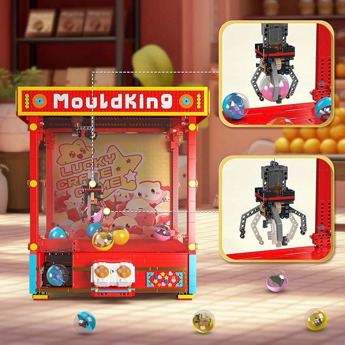 Mould King Claw Machine for Kids, Claw Machine Toys Building Set, Vending Machine with Building Toy Balls, 2922 PCS Birthday Gifts for Girls Age 8-12