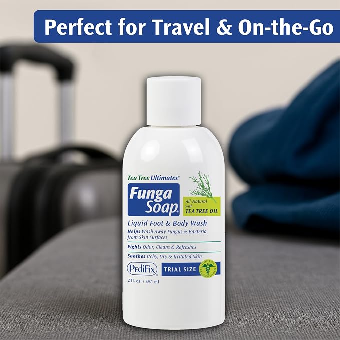 Pedifix FungaSoap Tea Tree Oil Foot & Body Wash, Travel Size, 2 oz