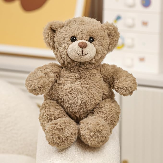 Plushland Classic Teddy Bear Stuffed Animal Plush Toys, Small Brown Plush Bear - Home Party Plushies Decoration, for Kids and Adults - 10 Inches (Chocolate)