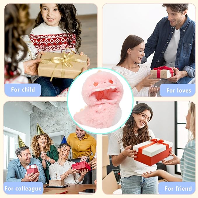 Clothes for labubu 17cm Accessories Suit Cute Clothes for Doll Dress up Animal Style Outfits (NO Doll)（Pink Dinosaur）