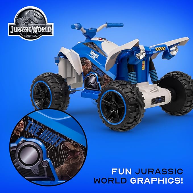 Voyager - Jurassic - 12V ATV Ride On Toy, Fun and Exciting Ride for Kids, Stylish Design for Imaginative Play