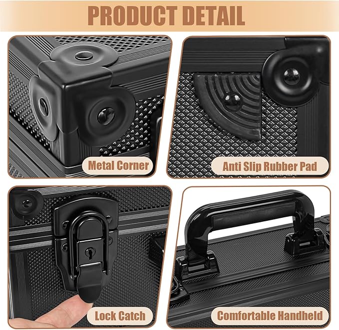 Toploaders Storage Box for 3" x 4" 35pt Rigid Card, Top Loader Storage with 5 Partition Holds 350+ Toploaders, Magnetic Card Holders