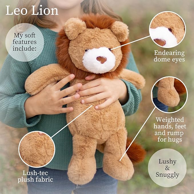 World's Softest Plush Lion, Lushee, Large, 16" Stuffed Animal for Baby, Toddler, Kids, Adults - Lion Plush Toy-Adorable Toy Made from Kid-Friendly, Quality Materials