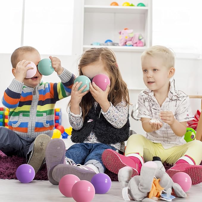 BalanceFrom Play Pit Balls Toy Set for Kids with Mesh Bag, Rainbow or Pastel Colors – Crush-Proof Plastic for Ball Pits, Playhouses, Bounce Houses, Pools, Tents, and Birthday Parties