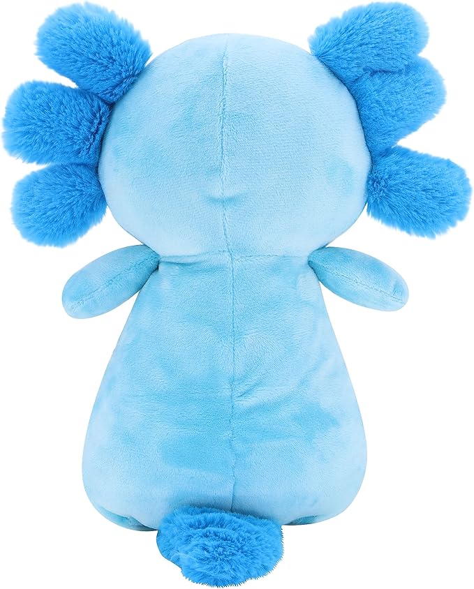 Axolotl Plush, Cute Pink Axolotl Stuffed Animals, Kawaii Soft Plushies Pillow Toy Plushie Gifts for Girls Kids Decor (Blue)