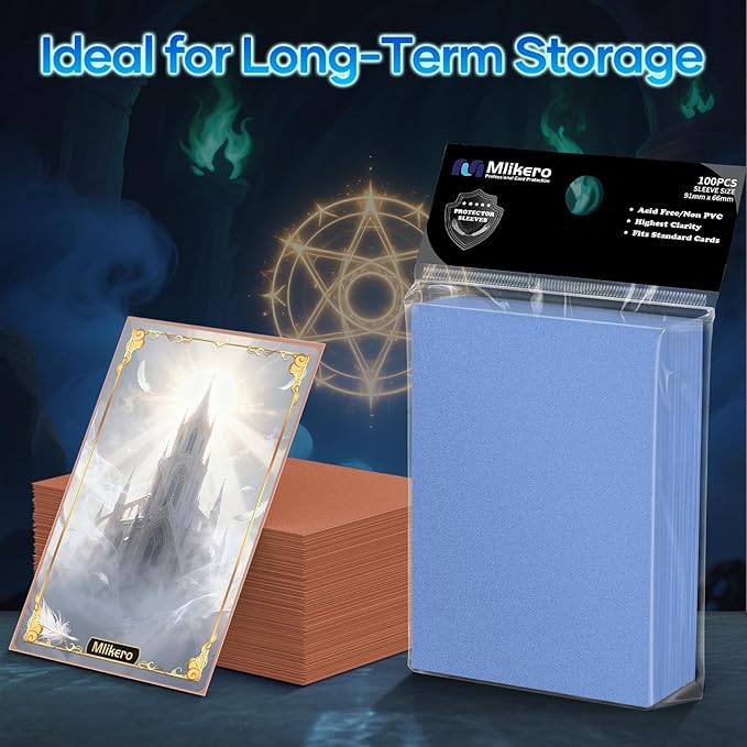 Mlikero 1200 Count Card Sleeves, Matte Magic Card Sleeves, Smooth Shuffle & Tear Resistant, Fit for MTG, TCG, CCG (12 Colors)