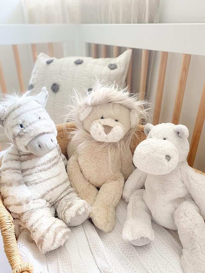 MON AMI Zuri The Lion Plush Stuffed Animal – 13”, Floppy Stuffed Animal, Use as Toy or Nursery Room Décor, Great for Kids of All Ages