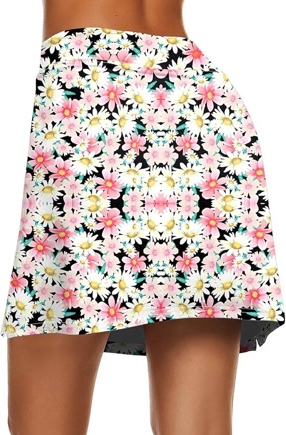 Ekouaer Women's Active Performance Skort Lightweight Skirt for Golf Tennis | Built-in Shorts, A Line, High Waisted, Tummy Control, Pickleball, Running, Workout, Sports, Skorts for Woman