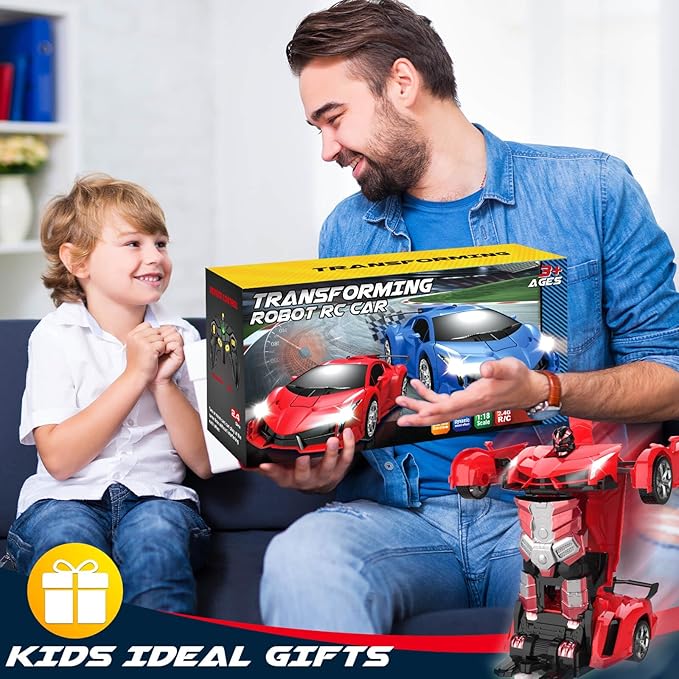 Dolanus Remote Control Car - Transform Robot RC Cars, Toys for Ages 5-7, Kids Toys, 4 Year Old Boy Toys, Toys for 3 4 5 6 7 8 10 12 Years Old Boy, Gifts for Boys Kids Toddlers Birthday