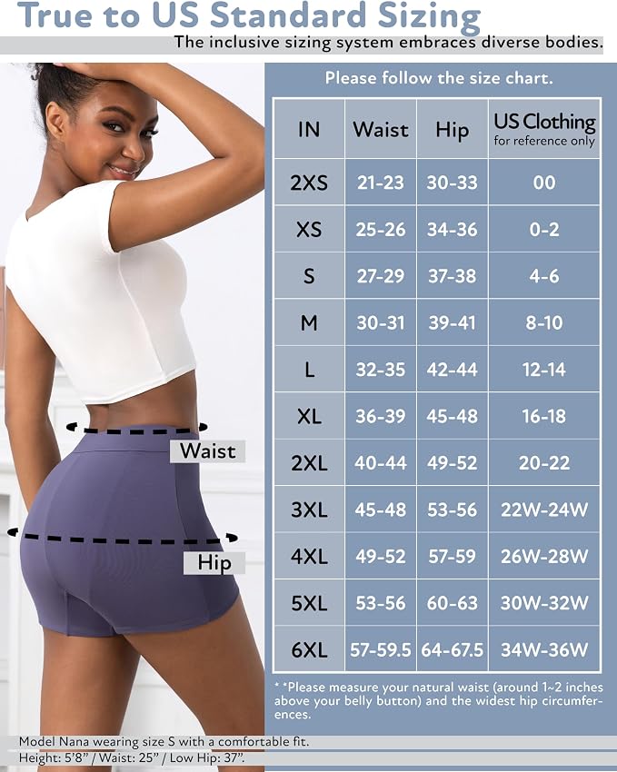 Goat Union Overnight Period Shorts for Women - 2" Absorbent Sleep Period Boyshorts Heavy Flow