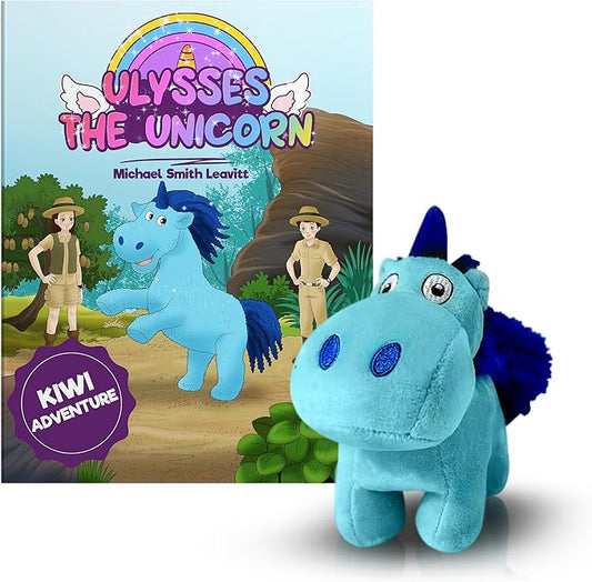 Ulysses The Unicorn Stuffed Animal with Interactive Storybook, Unicorn Plush Book with Stuffed Animal Set, Interactive Storytelling with Full-Color Illustrations (Ages 3-8)