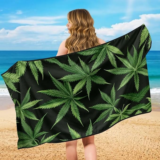 INSTANTARTS Tropical Plants Towel Car Seat Covers Seat Belt Cover Pad Car Seat Towel Cover as Yoga Mat