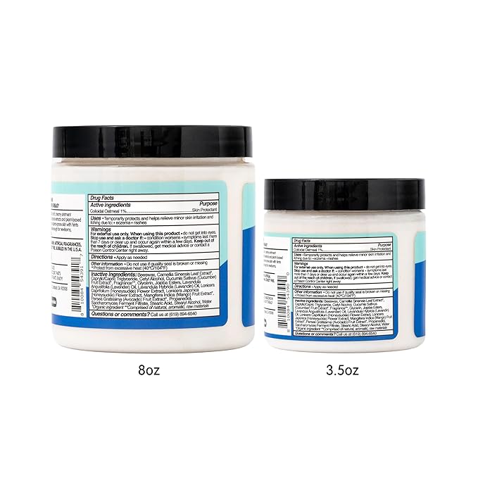 TUBBY TODD All Over Ointment - Baby Eczema Cream - Everyday Multi-Purpose Baby Skin Relief Cream - Sensitive Skin, Dry Skin & Irritation - Steroid & Gluten Free - Lavender Rosemary, 2 Pack 3.5oz & 8oz
