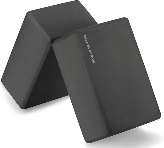 Fitvids Set of 2 High Density Premium - EVA Yoga Blocks, 9"x6"x4" Each