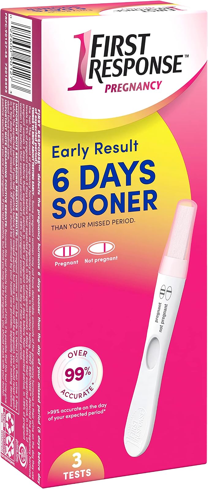 First Response First Response Early Result Pregnancy Test, 3 Count(Pack of, 3 CT