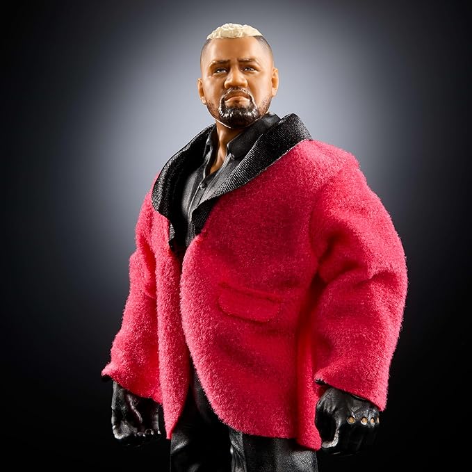 Mattel WWE Elite Action Figure & Accessories, Series #118, 6-inch Collectible Solo Sikoa with 25 Articulation Points & Swappable Hands