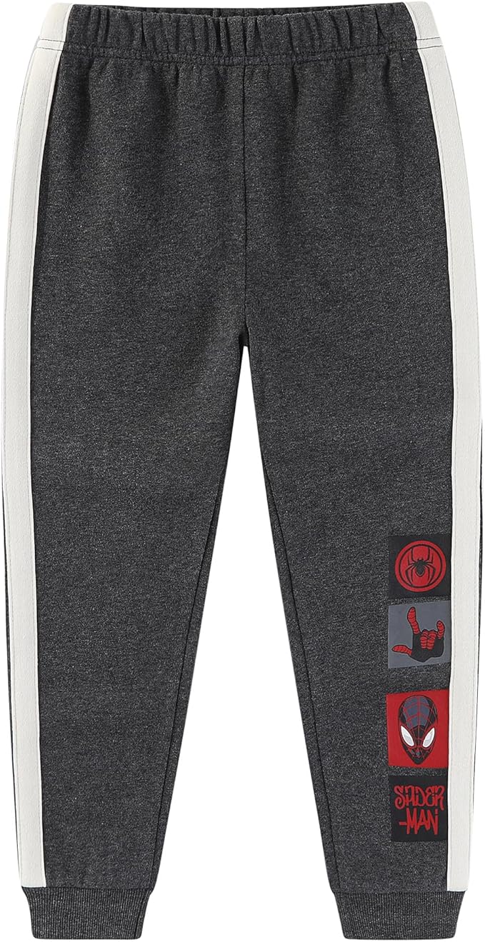 Marvel Spider-Man Miles Morales Boys Hooded Sweatshirt and Pants Set for Big Kids