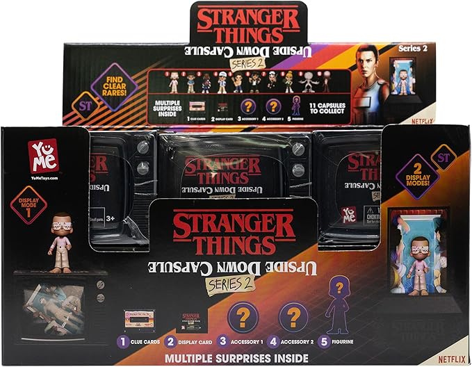 YuMe Official Stranger Things Upside Down Mystery Capsules Series Two Action Figures Toys 12 Pack