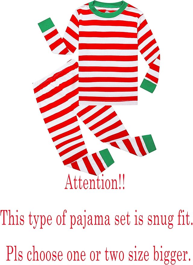 KikizYe Little Big Boys Girls Pajamas Set Kids PJs 100% Cotton Sleepwear