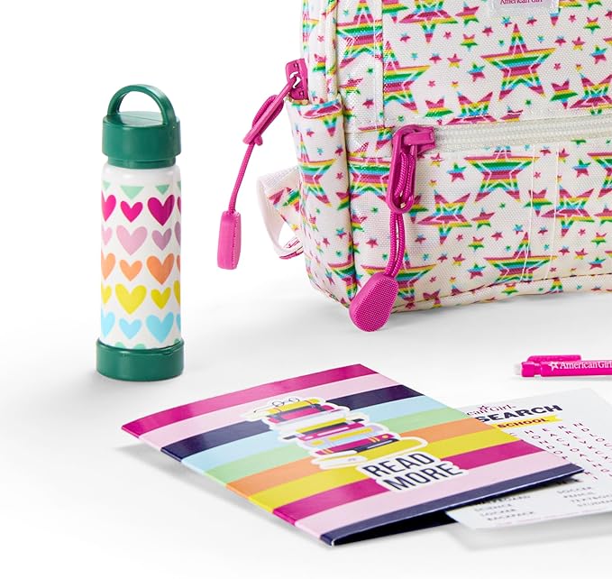 American Girl Truly Me 18-inch Doll Star Student Backpack Playset with Doll Tablet & Reversible Screens, For Ages 6+