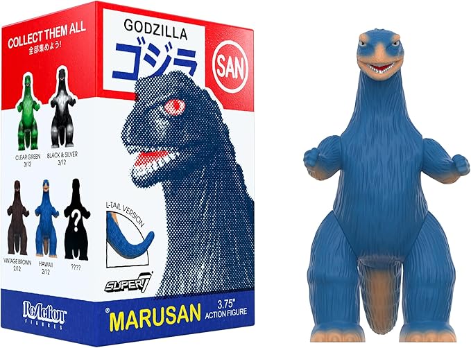 Super7 Toho Marusan Godzilla Blind Box - (12 Pack) 3.75" Toho Godzilla Action Figures Classic Movie Monster Collectibles and Retro Toys