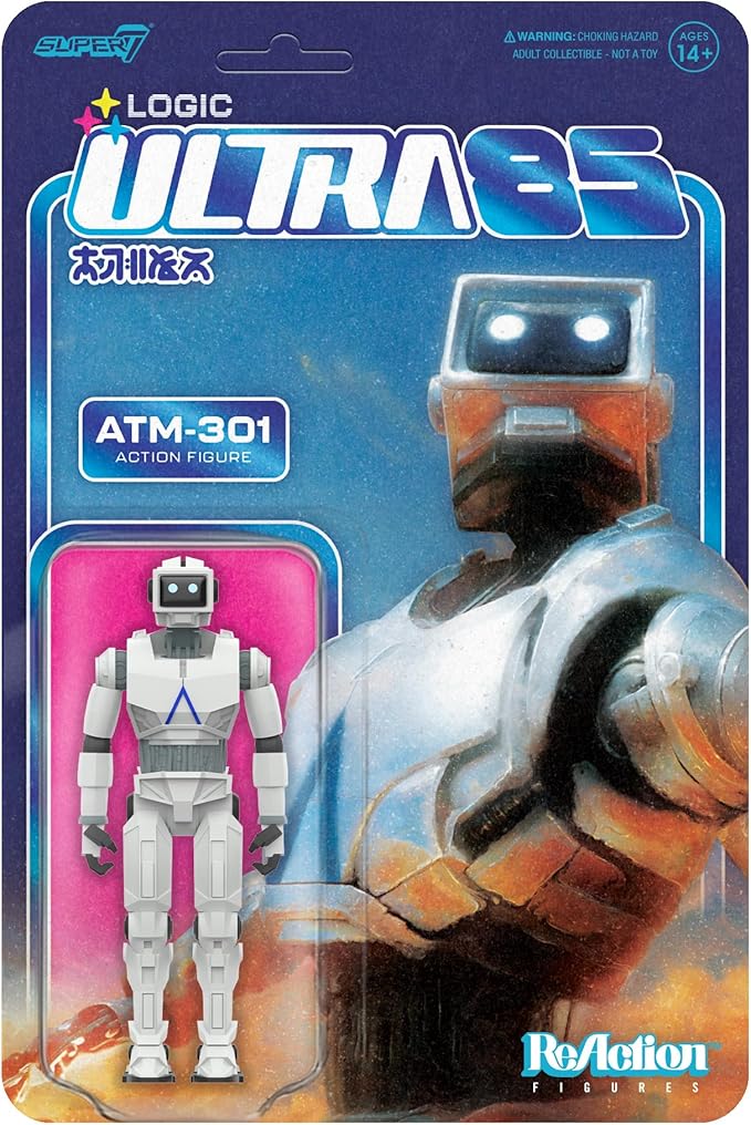 Super7 Logic ATM-301 (Ultra 85) - 3.75" Logic Action Figure Classic Sci-Fi and Hip Hop Collectibles and Retro Toys