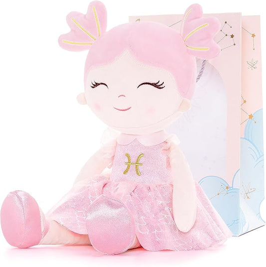 Baby Girl Gifts Plush Dolls Constellations Zodiac Doll Birthday Gift 17 inches Pisces