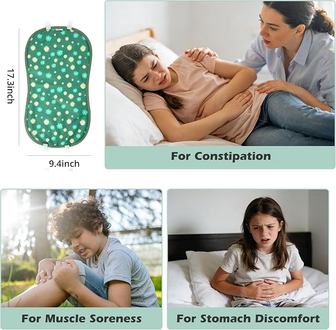 wegreeco Kids Castor Oil Pack Wrap, Reusable Kids Castor Oil Packs for Liver Stomach, Machine Washable Anti Oil Leak 1Pc with Adjustable Strap Daisy (Oil Not Included)