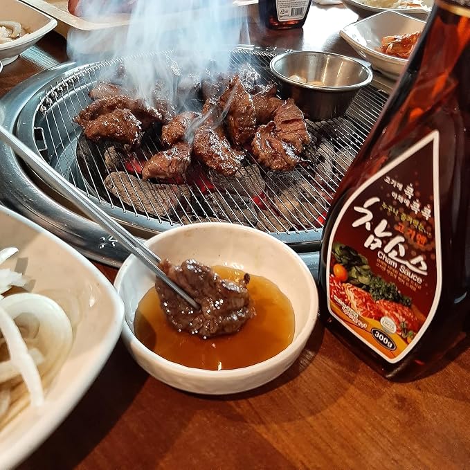 WOORI Cham Sauce Korean BBQ Dipping Sauce, 10.6 oz | Korean BBQ dipping sauce, bulgogi marinade, soy based, sweet tangy flavor, pork belly, kalbi, onion salad
