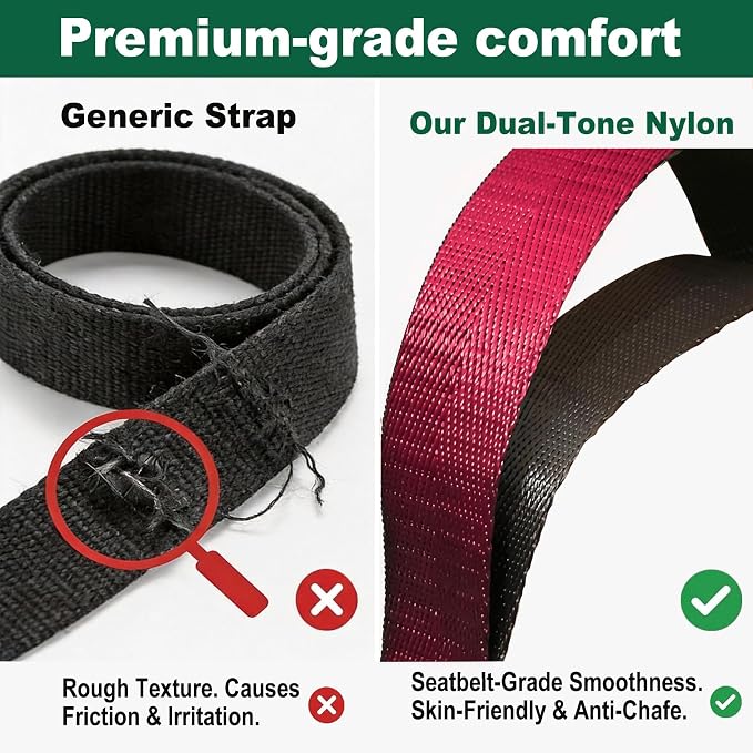 Acozycoo Stretching Strap with Loops,Non-Elastic Yoga Strap for Physical Therapy,Knee Replacement Recovery & Plantar Fasciitis,Leg Stretcher Band for Flexibility & Hamstring Rehab