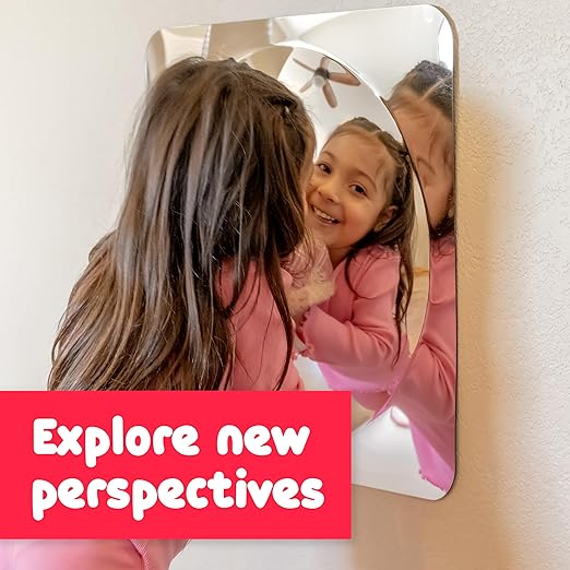 Spark & Wow Sensory Wall Toddler Mirror | Large | 1 Bubble | for Ages 6m+ | Easy-to-Clean Acrylic | Stimulate Cognitive Development