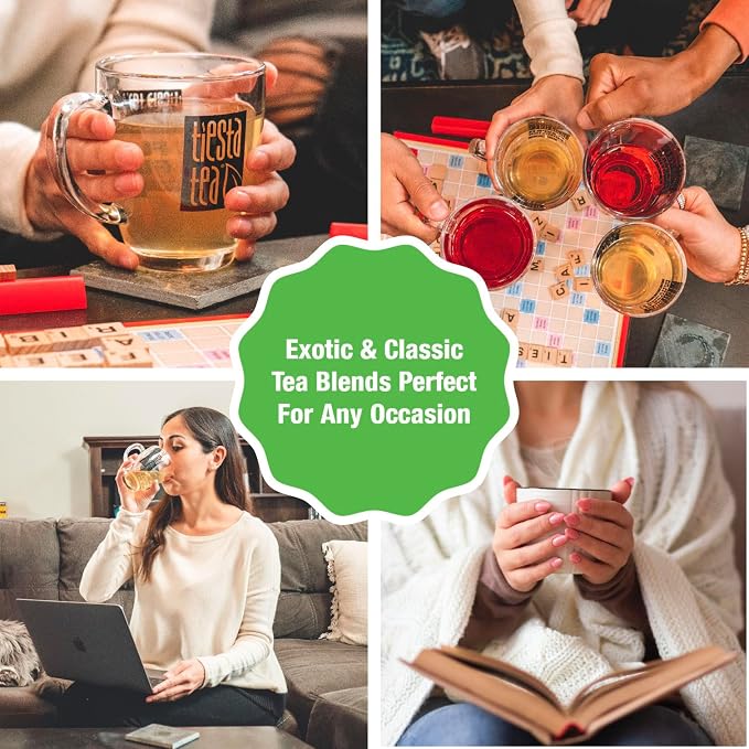 Tiesta Tea - Coconut Breeze, Loose Leaf, Soft Coconut Oolong Tea, Medium Caffeinated Oolong Blend, Make Hot or Iced Up to 140-200 Cups, 16oz Resealable Bulk Pouch