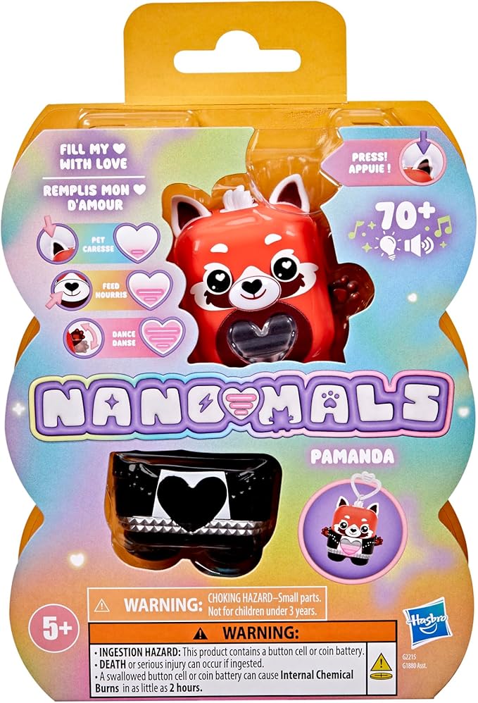 Pamanda The Red Panda, Electronic Pet Panda Toy, 70+ Responses, Interactive Fidget Toys for Girls & Boys Ages 5+